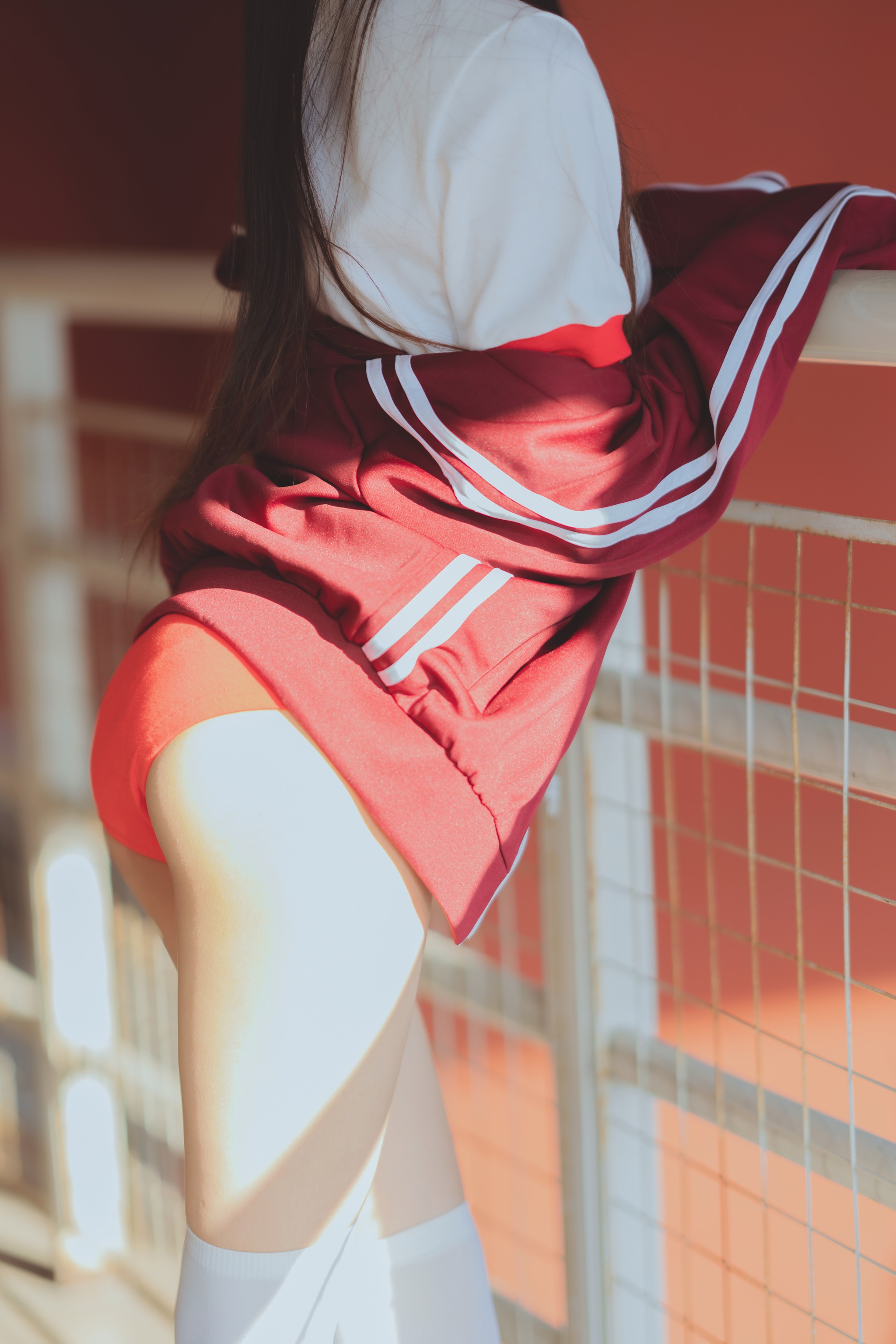 桜桃喵 - NO.051 未熟2 红色体操服 [44P]-XikXak